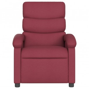 Fauteuil inclinable électrique Rouge bordeaux Tissu