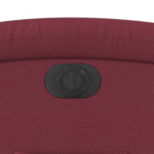 Fauteuil inclinable électrique Rouge bordeaux Tissu