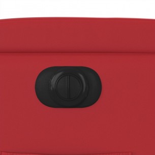 Fauteuil inclinable électrique Rouge Similicuir