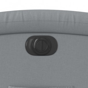 Fauteuil inclinable électrique Gris clair Tissu