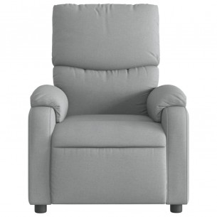 Fauteuil inclinable électrique Gris clair Tissu