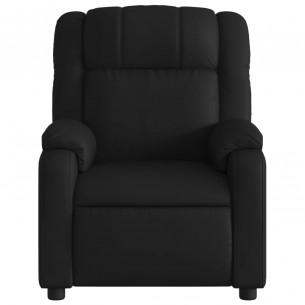 Fauteuil inclinable électrique Noir Similicuir