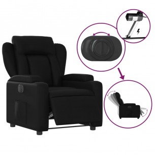 Fauteuil inclinable électrique Noir Similicuir