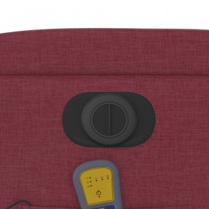 Fauteuil de massage inclinable électrique Rouge bordeaux Tissu
