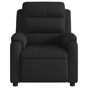 Fauteuil de massage inclinable électrique Noir Tissu