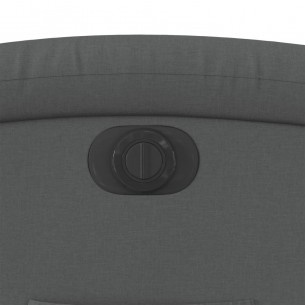 Fauteuil inclinable électrique Gris foncé Tissu