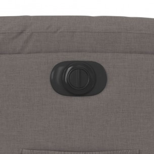 Fauteuil inclinable électrique Taupe Tissu