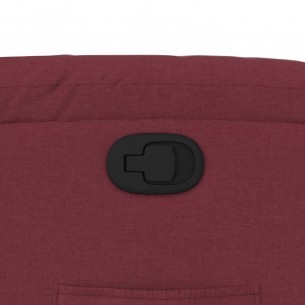 Fauteuil inclinable rouge bordeaux tissu