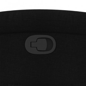 Fauteuil inclinable noir tissu