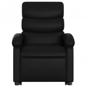 Fauteuil inclinable électrique noir similicuir