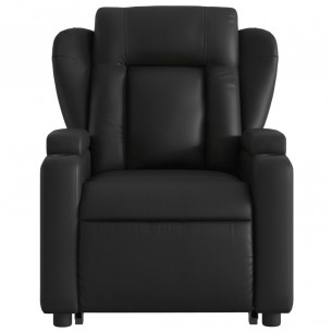 Fauteuil inclinable électrique noir similicuir