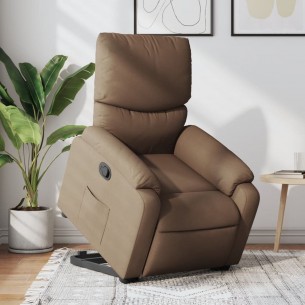 Fauteuil inclinable Marron Tissu