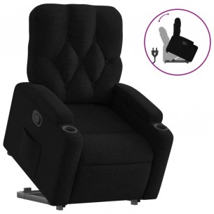 Fauteuil inclinable noir tissu