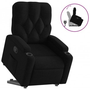 Fauteuil inclinable noir tissu