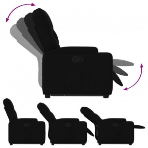 Fauteuil inclinable noir tissu