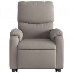 Fauteuil inclinable électrique taupe tissu