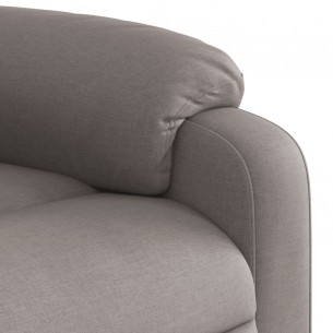 Fauteuil inclinable électrique taupe tissu