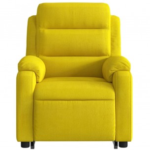 Fauteuil inclinable Jaune Velours