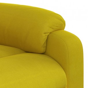 Fauteuil inclinable Jaune Velours