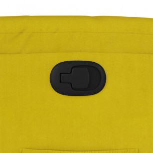 Fauteuil inclinable Jaune Velours