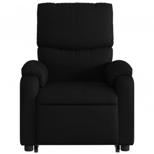 Fauteuil inclinable de massage électrique noir similicuir