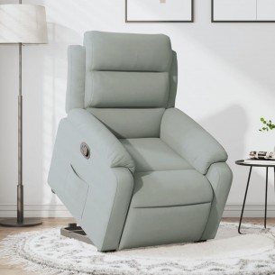 Fauteuil inclinable Gris clair Velours