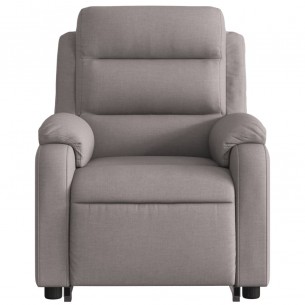 Fauteuil inclinable électrique taupe tissu
