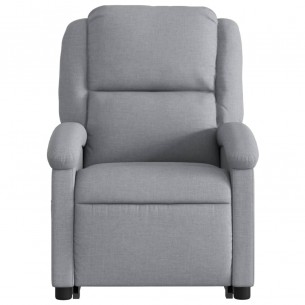 Fauteuil inclinable Gris clair Tissu