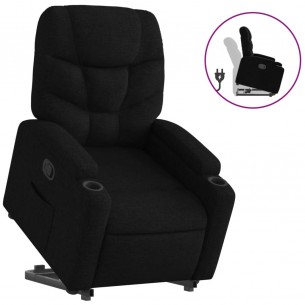 Fauteuil inclinable noir tissu