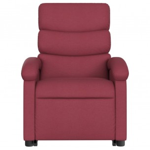 Fauteuil inclinable rouge bordeaux tissu