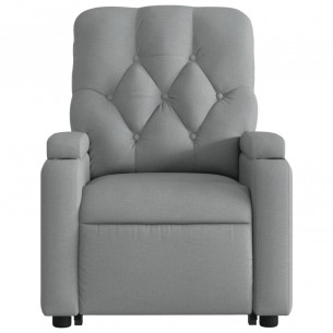 Fauteuil inclinable Gris clair Tissu