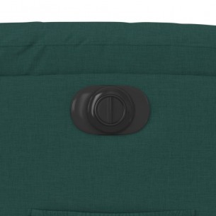 Fauteuil inclinable électrique vert foncé tissu