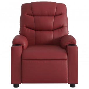 Fauteuil inclinable Rouge bordeaux Similicuir