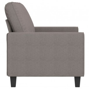 Canapé à 2 places Taupe 140 cm Tissu