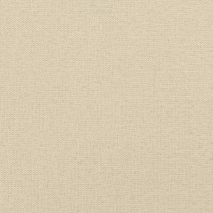Canapé à 3 places Crème 180 cm Tissu