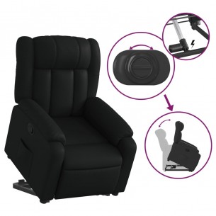 Fauteuil inclinable Noir Similicuir