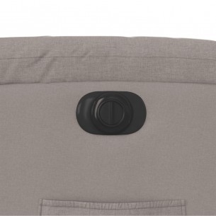Fauteuil inclinable électrique Taupe Tissu