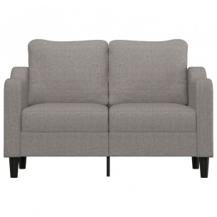 Canapé à 2 places Taupe 140 cm Tissu