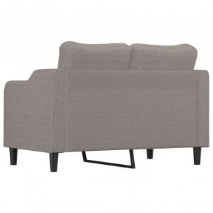 Canapé à 2 places Taupe 140 cm Tissu