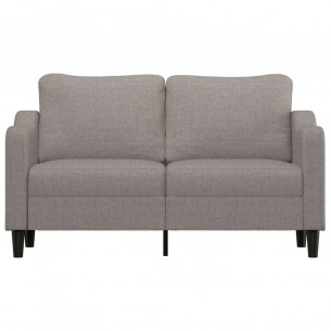 Canapé à 2 places Taupe 140 cm Tissu