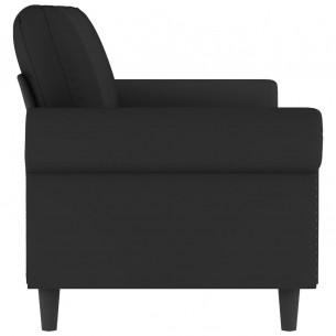 Canapé à 3 places Noir 180 cm Velours