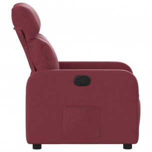 Fauteuil inclinable Rouge bordeaux Tissu