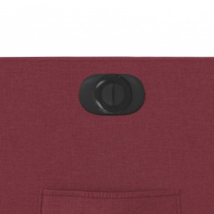 Fauteuil inclinable électrique Rouge bordeaux Tissu