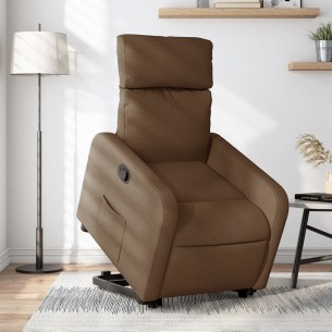 Fauteuil inclinable Marron Tissu