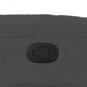 Fauteuil inclinable Gris foncé Tissu