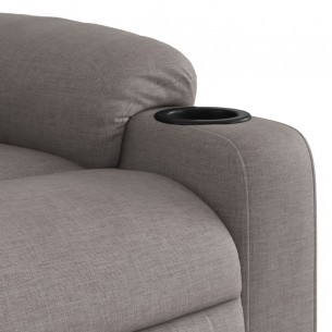 Fauteuil inclinable Taupe Tissu