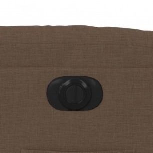 Fauteuil inclinable électrique Marron Tissu