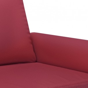 Fauteuil Rouge bordeaux 60 cm Similicuir