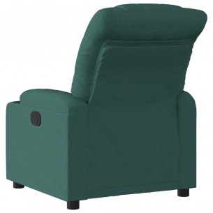 Fauteuil inclinable électrique Vert foncé Tissu