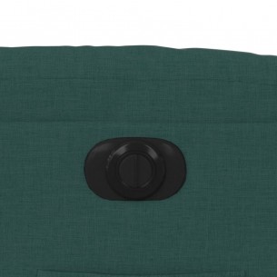 Fauteuil inclinable électrique Vert foncé Tissu